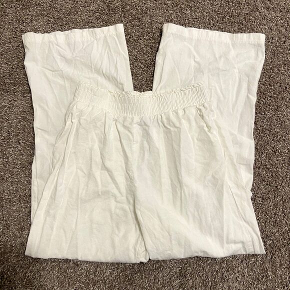 Princess Polly Louis Linen Blend Flowy Pants - Picture 2 of 4